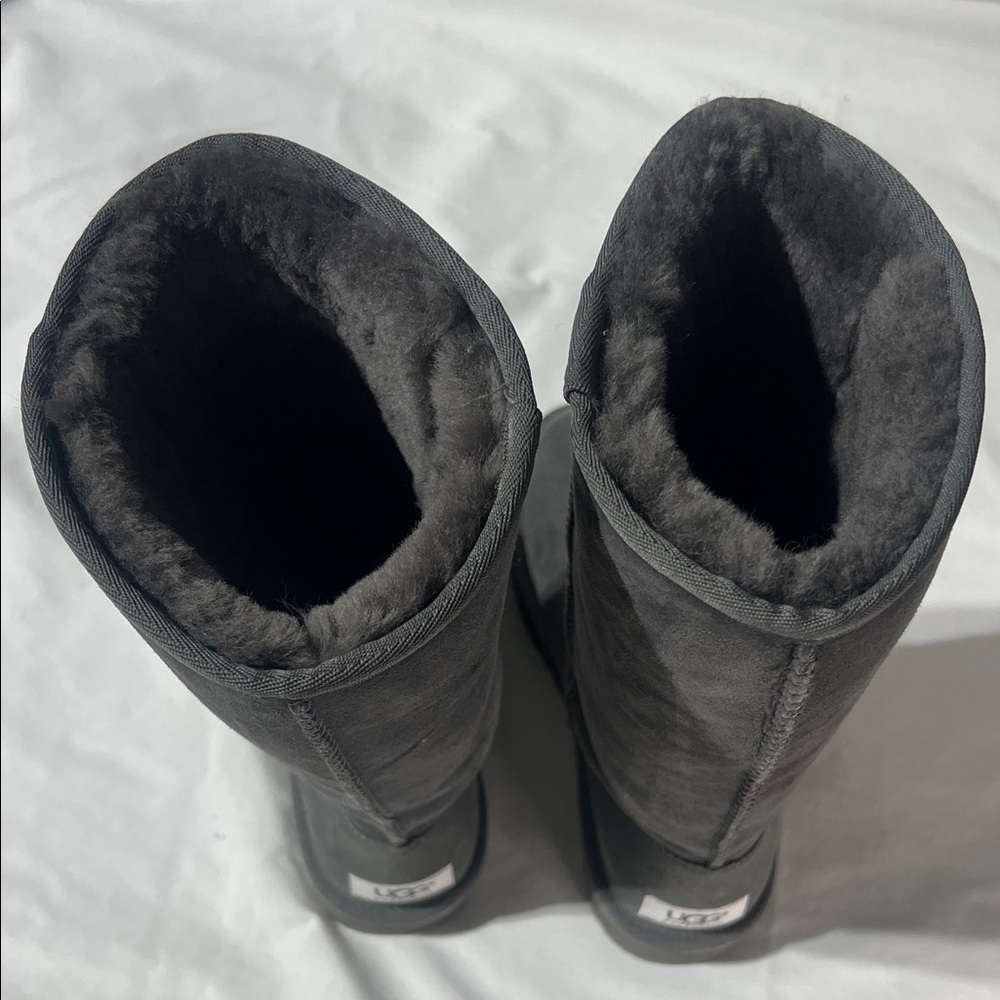 UGG Charcoal Suede Boots NEW - Picture 2 of 5